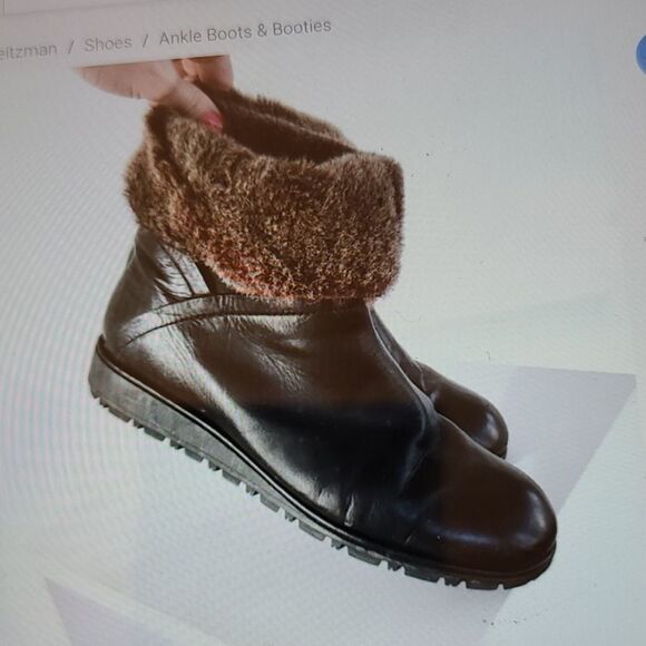 Stuart weitzman faux fur, leather boots - Picture 2 of 10